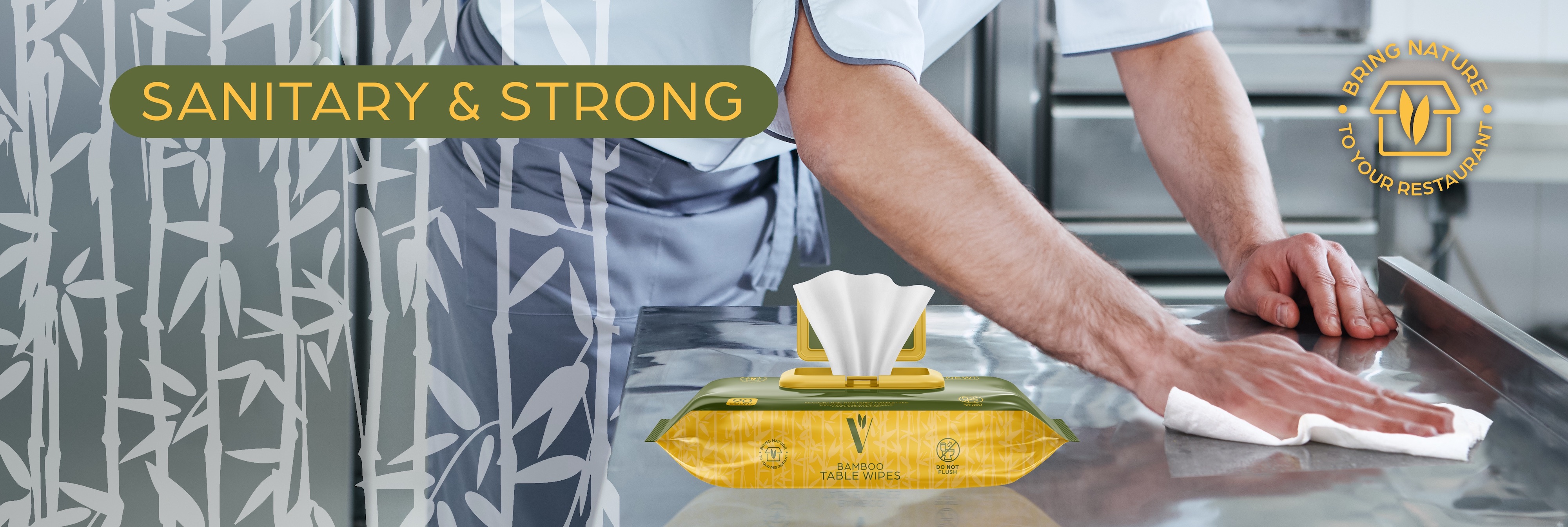 Sanitary and Strong. Bring nature to your restaurant. Shop Now.